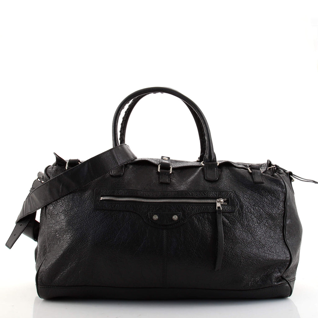 Balenciaga Squash Duffle Bag Leather Medium Black 133336175