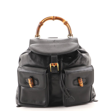 Gucci Vintage Bamboo Backpack Leather Medium