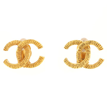 Chanel Vintage CC Clip-On Earrings Metal