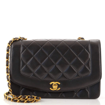 Chanel Vintage Diana Flap Bag Quilted Lambskin Medium