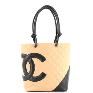 Chanel Cambon Tote Quilted Leather Medium