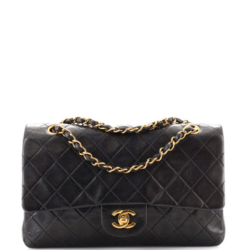 Chanel Vintage Classic Double Flap Bag Quilted Lambskin Medium