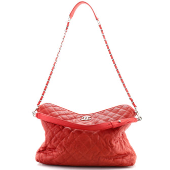 Chanel French Riviera Hobo Quilted Caviar Large