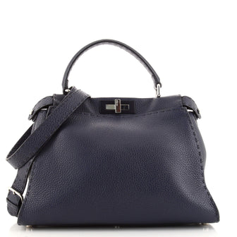 Fendi Selleria Peekaboo Bag Rigid Leather Regular