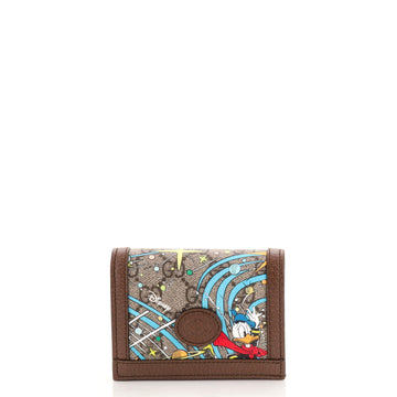 Gucci Disney Mickey Mouse Card Case Wallet Printed Mini GG Coated Canvas