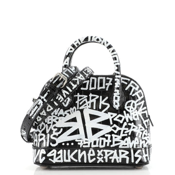 Balenciaga Graffiti Ville Bag Crocodile Embossed Leather XXS