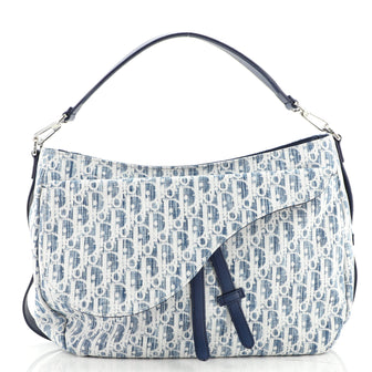 Christian Dior Saddle Soft Bag Kasuri Oblique Canvas
