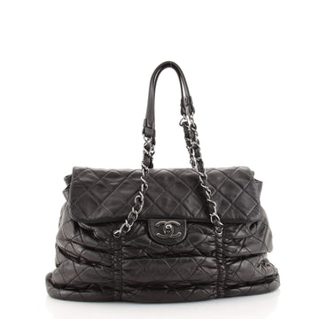 Chanel Sharpei Flap Shoulder Bag Quilted Leather Medium
