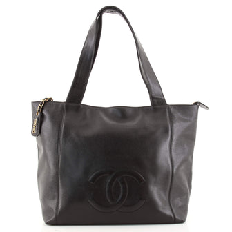 Chanel Vintage CC Zip Tote Caviar Medium