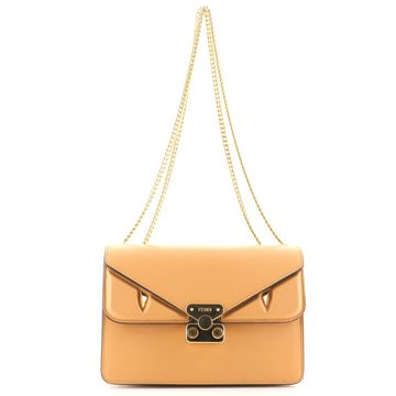 Fendi Monster Bug Chain Shoulder Bag Leather Small