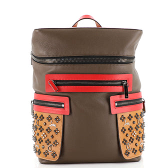 Christian Louboutin Apoloubi Backpack Spiked Leather