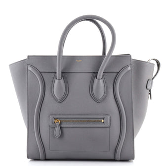Celine Luggage Bag Grainy Leather Mini