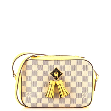 Louis Vuitton Saintonge Handbag Damier with Leather