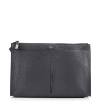Christian Dior Homme Logo Clutch Leather