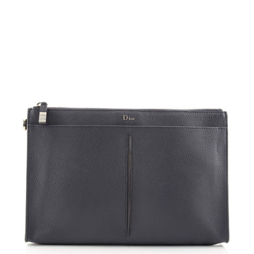 Christian Dior Homme Logo Clutch Leather