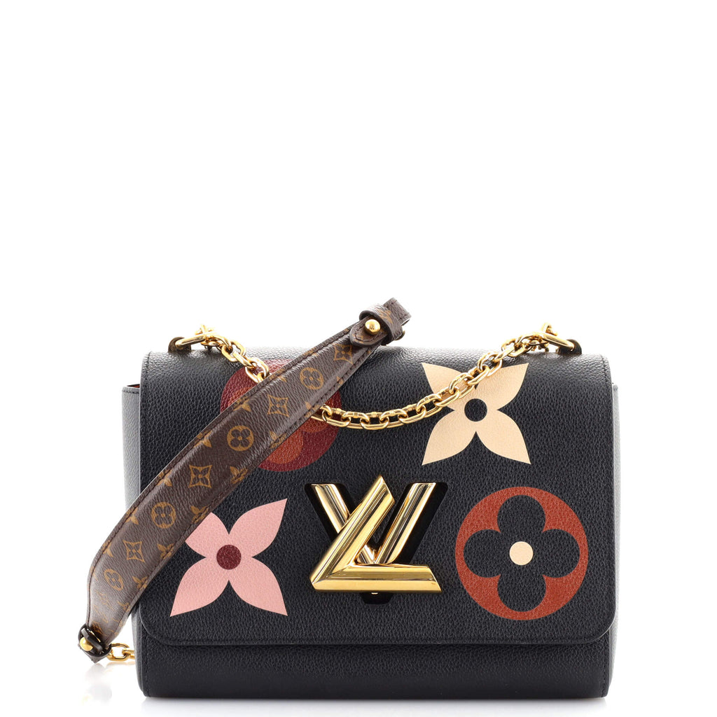 Louis Vuitton Twist Handbag Multicolor Monogram Empreinte Giant MM Black  1333369