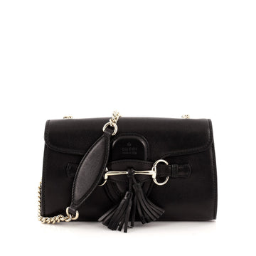 Gucci Emily Chain Strap Flap Bag Leather Small