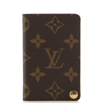 Louis Vuitton Porte Cartes Pression Card Case Monogram Canvas