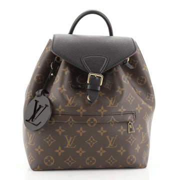 Louis Vuitton Montsouris Backpack NM Monogram Canvas with Leather PM