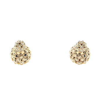 Christian Dior Tribales Stud Earrings Metal with Crystals