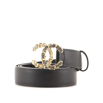 Chanel Woven Chain CC Buckle Belt Leather Medium