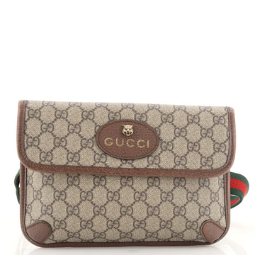 Gucci Neo Vintage Flap Belt Bag GG Coated Canvas