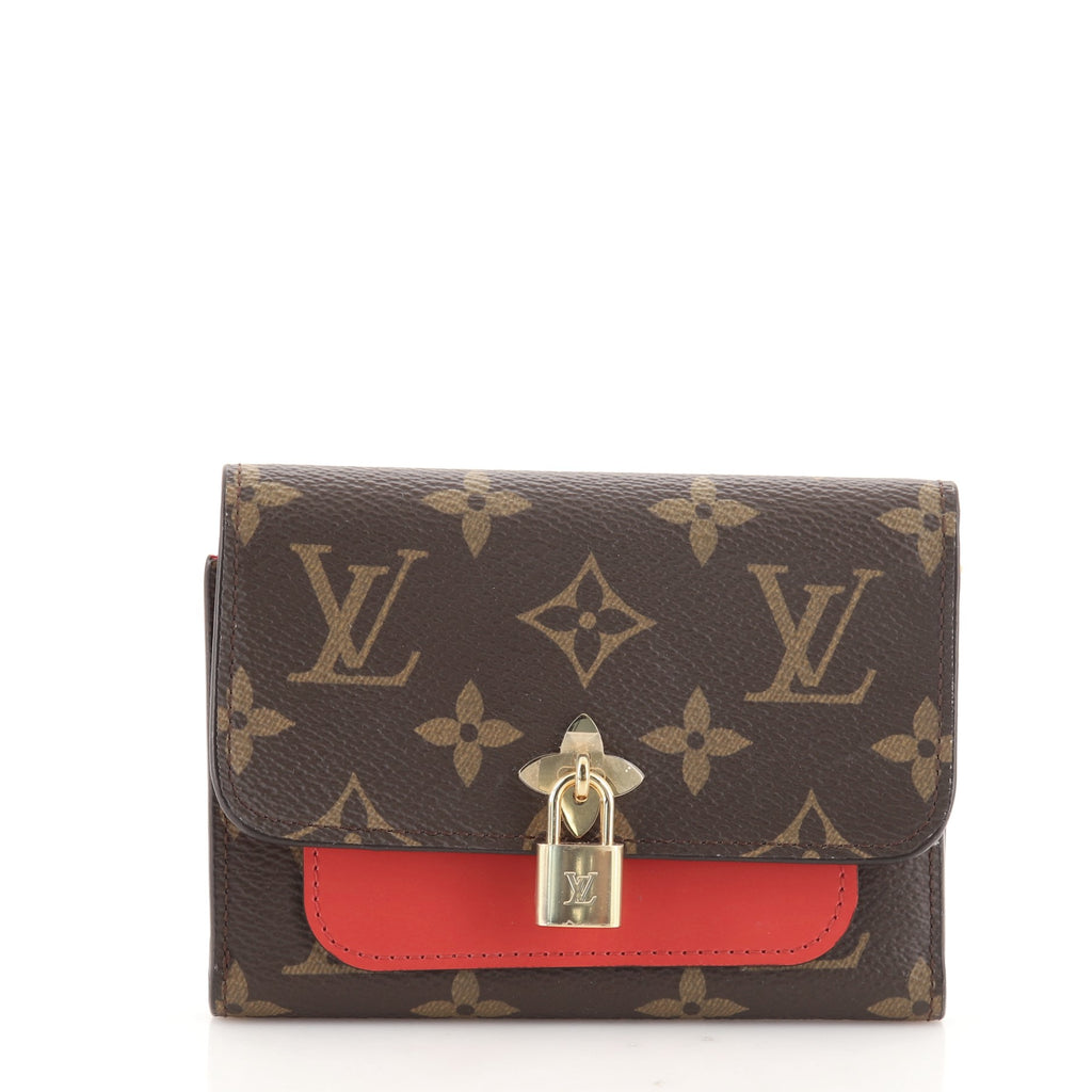 Louis Vuitton Flower Wallet Monogram Canvas Compact Brown 1487311