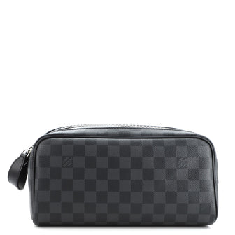 Louis Vuitton Dopp Kit Toiletry Pouch Damier Graphite