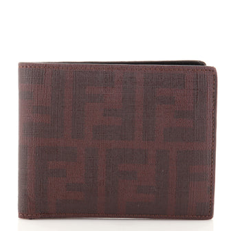 Fendi Bifold Wallet Zucca Coated Canvas Compact