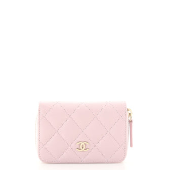 Chanel CC Zip Coin Purse Quilted Caviar Small