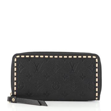 Louis Vuitton Zippy Wallet Whipstitch Monogram Empreinte Leather