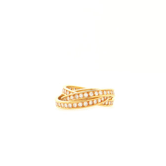 Cartier Trinity Ring 18K Yellow Gold with Diamonds