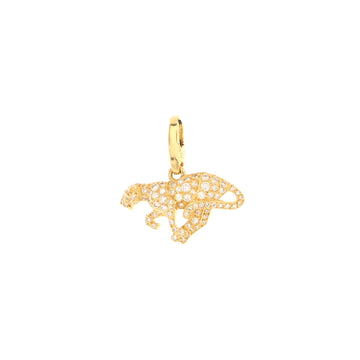 Cartier Panthere Charm Necklace 18K Yellow Gold with Diamonds