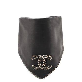Chanel CC Chain Around Bandana Scarf Lambskin