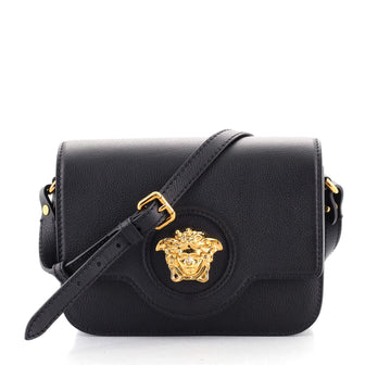 Versace La Medusa Flap Shoulder Bag Leather Small