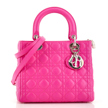 Christian Dior Lady Dior Bag Cannage Quilt Lambskin Medium