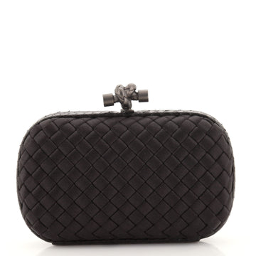 Bottega Veneta Box Knot Clutch Intrecciato Satin Small