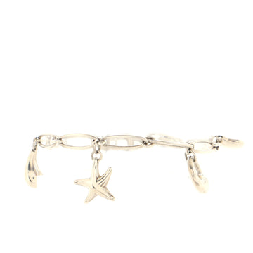 Tiffany & Co. Elsa Peretti Five Charm Bracelet Sterling Silver
