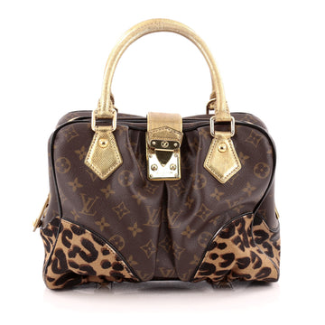 Louis Vuitton Adele Handbag Limited Edition Monogram Canvas and Calf Hair