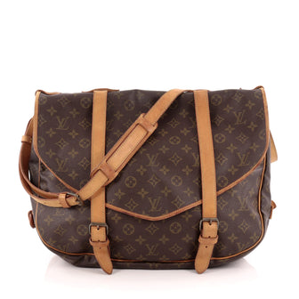 Louis Vuitton Saumur Handbag Monogram Canvas 43