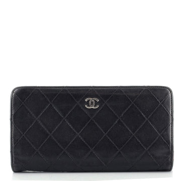 Chanel L-Yen Wallet Quilted Lambskin Long