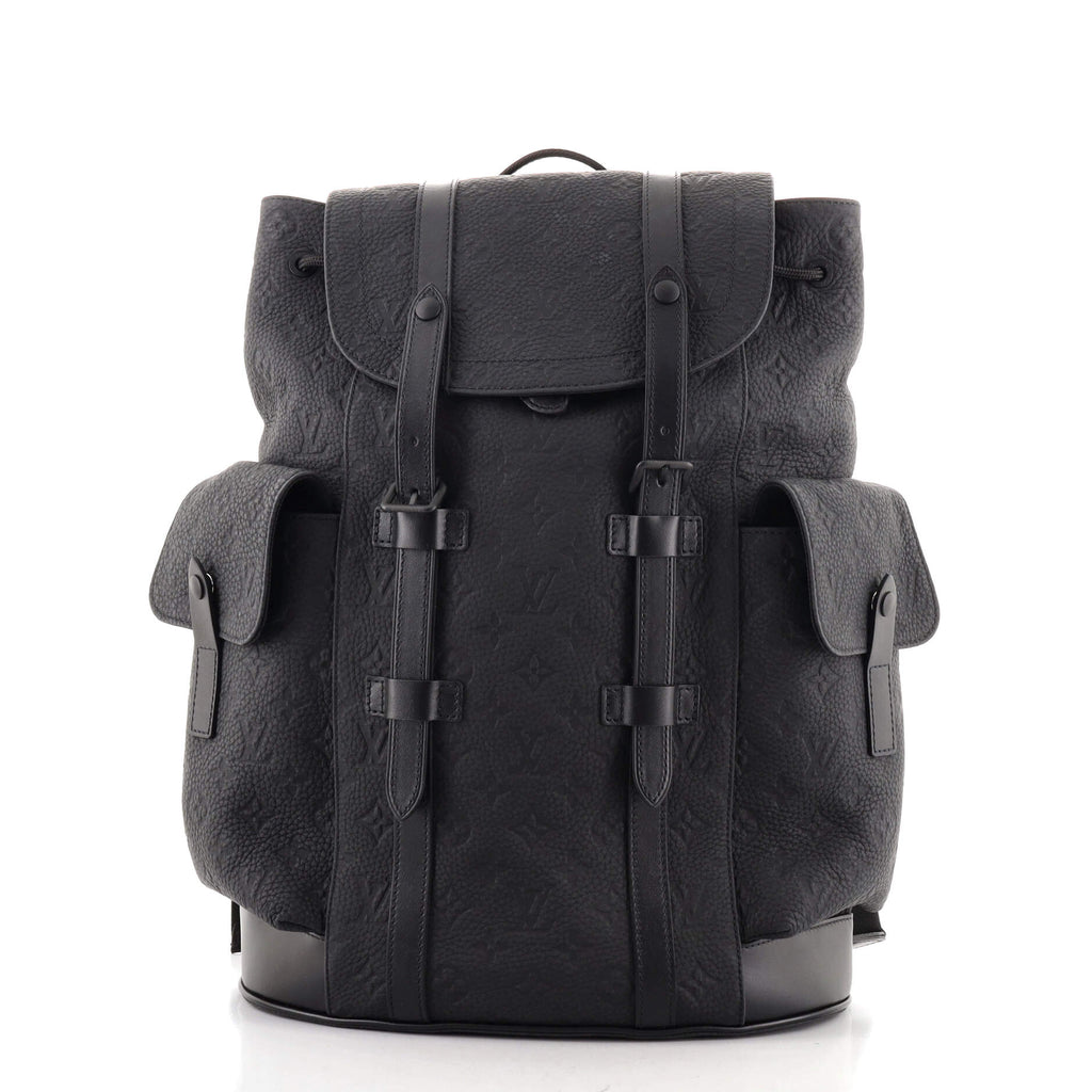 Louis Vuitton Christopher Backpack Monogram Taurillon Leather PM Black  1337961