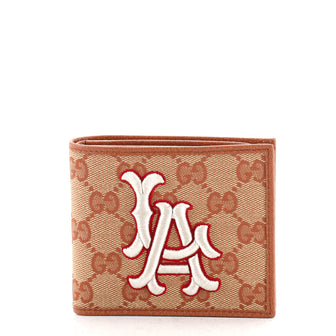 Gucci MLB Bifold Wallet GG Canvas with Applique