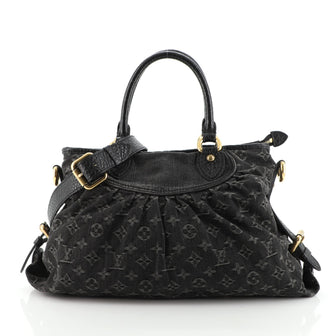 Louis Vuitton Neo Cabby Handbag Denim MM