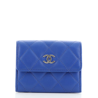 Chanel CC Flap Card Case Quilted Lambskin