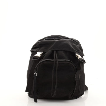 Prada Double Buckle Backpack Tessuto Small