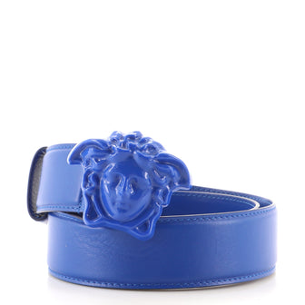 Versace Medusa Buckle Belt Leather Wide