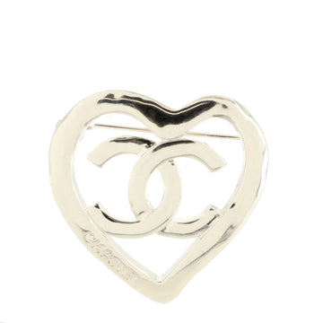 Chanel Coco In Love Heart CC Brooch Metal
