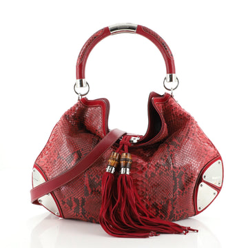 Gucci Indy Hobo Python Large