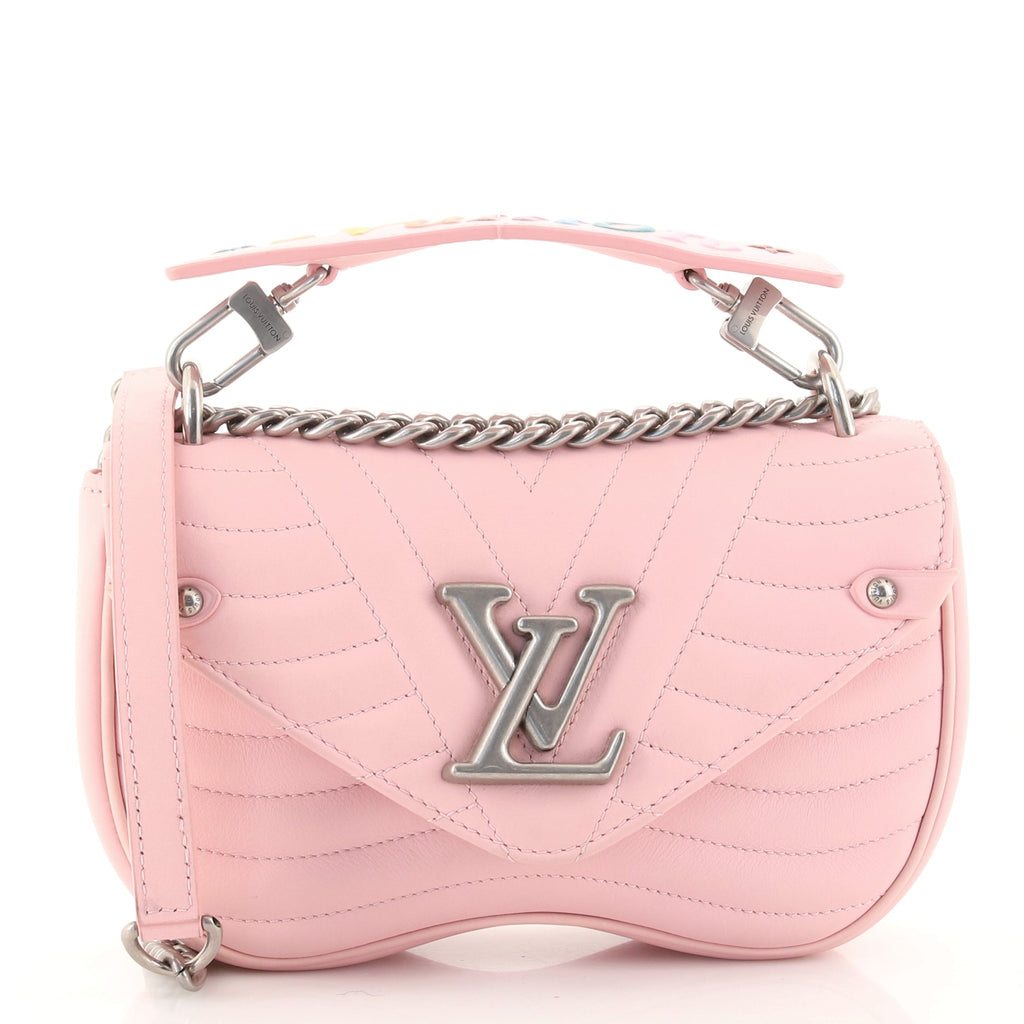 Louis Vuitton Black Quilted Leather New Wave Chain PM Bag - Yoogi's Closet